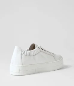 Flash Sale Midas Shoes Sully White Leather Sneakers
