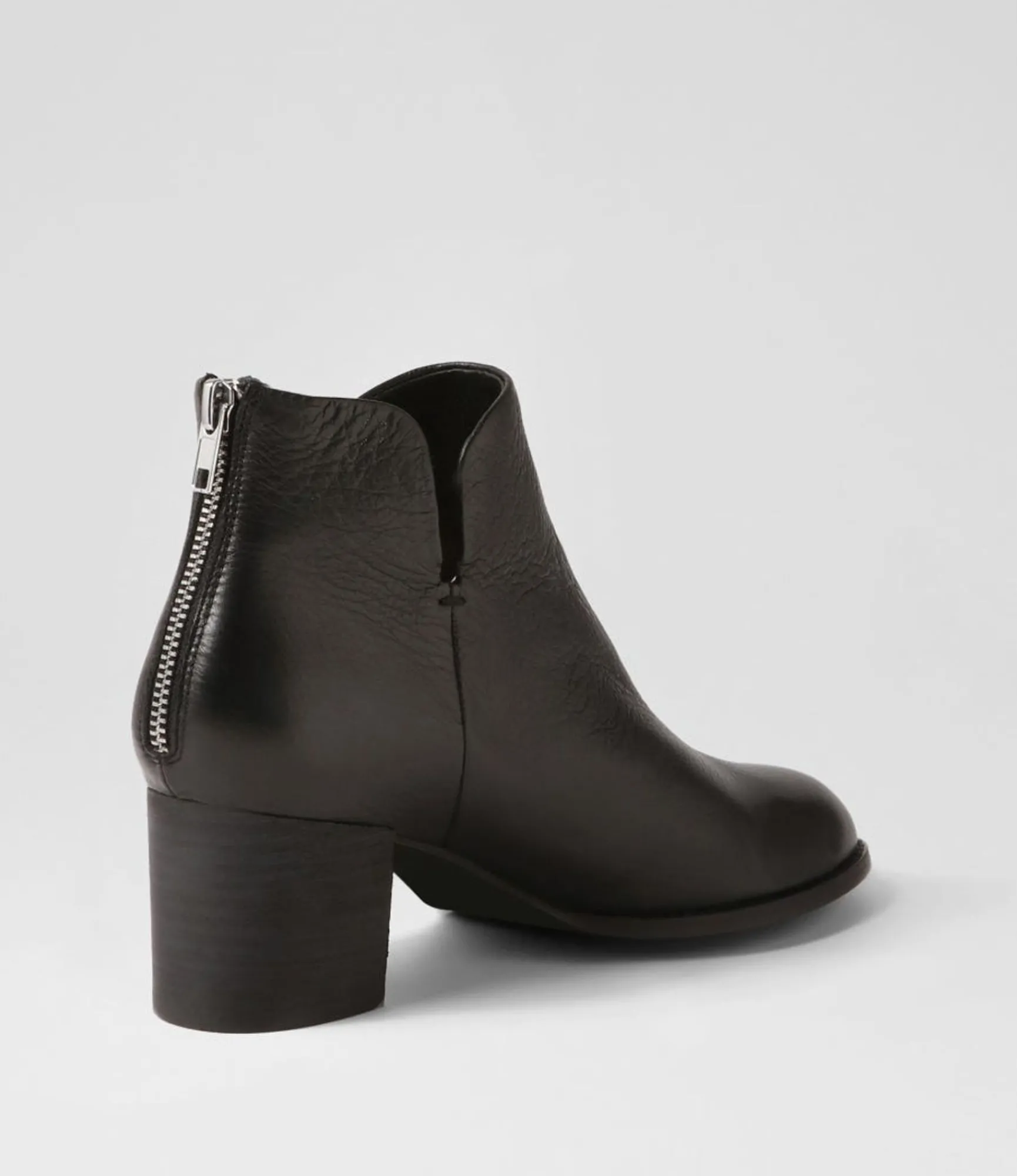 Clearance Midas Shoes Sutton Black Leather Ankle Boots