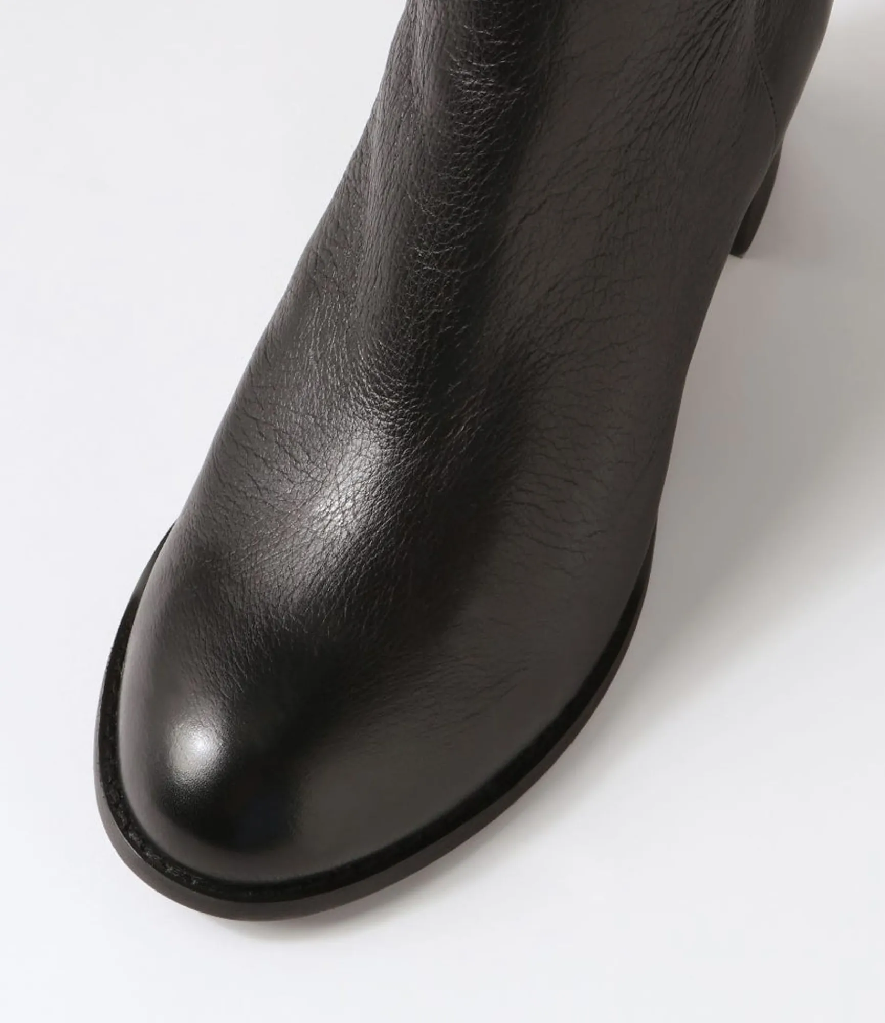 Clearance Midas Shoes Sutton Black Leather Ankle Boots