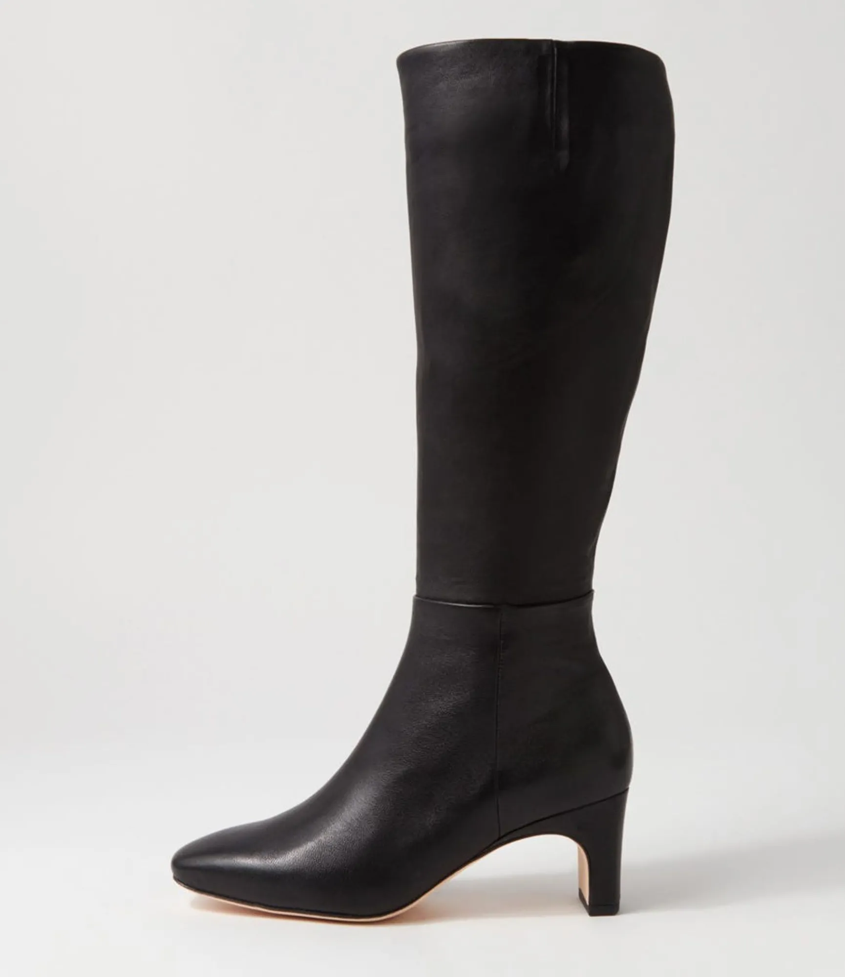 Clearance Midas Shoes Swoon Black Leather Knee High Boots