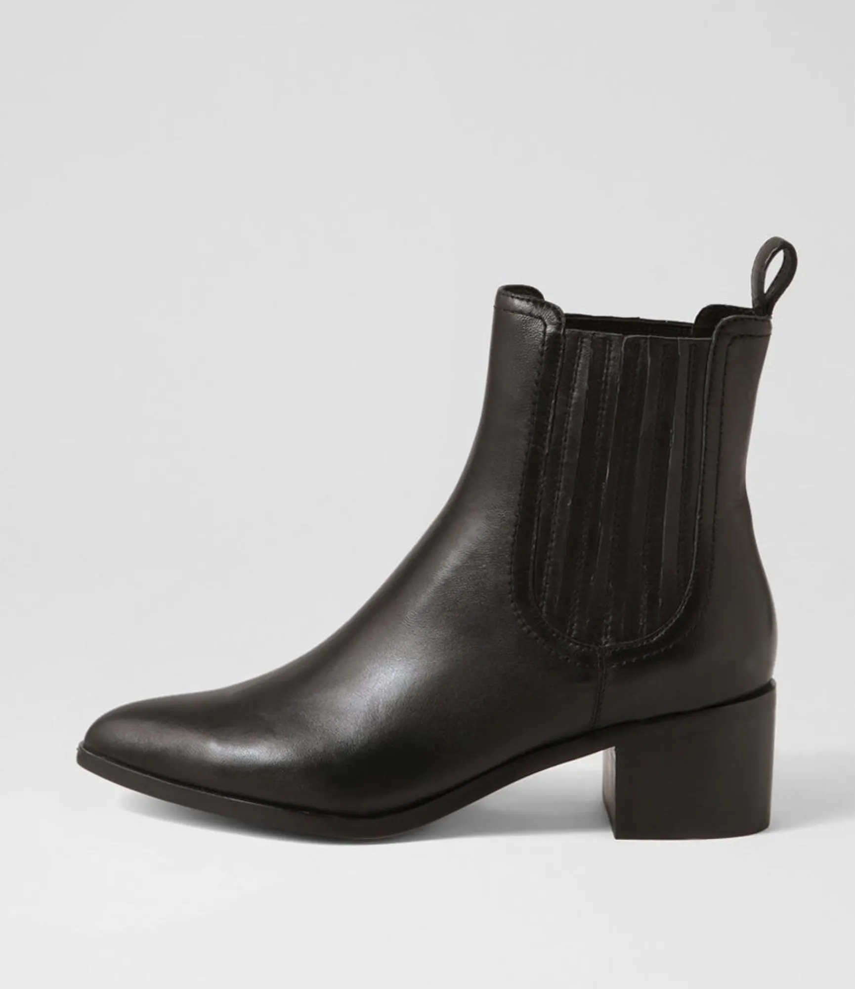 Cheap Midas Shoes Syma Black Leather Chelsea Boots