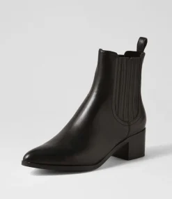 Cheap Midas Shoes Syma Black Leather Chelsea Boots
