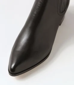 Cheap Midas Shoes Syma Black Leather Chelsea Boots