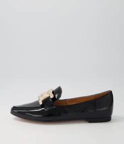 Store Midas Shoes Symona Black Patent Leather Loafers