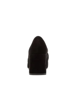Fashion Midas Shoes Tarni Black Suede Heels