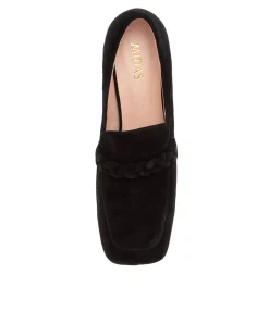 Fashion Midas Shoes Tarni Black Suede Heels