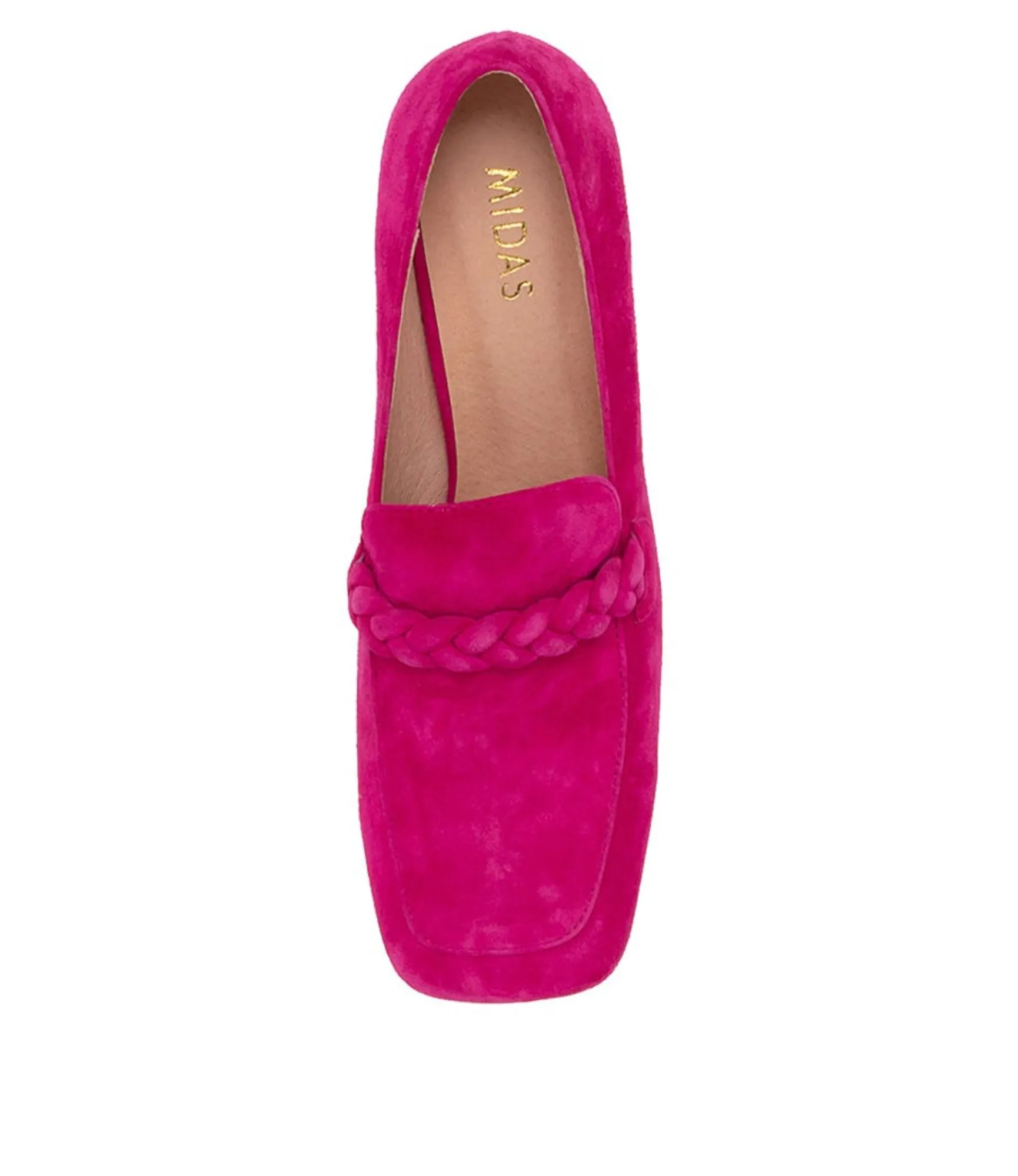 Outlet Midas Shoes Tarni Fuchsia Suede Heels