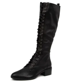 Cheap Midas Shoes Tatum Black Leather