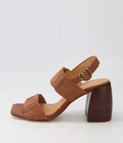 Fashion Midas Shoes Tayde Chestnut Choc Leather Sandals
