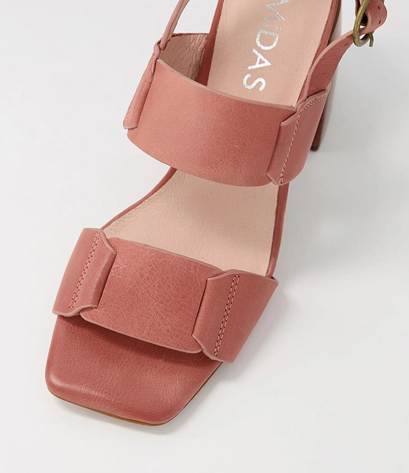 Best Sale Midas Shoes Tayde Rose Honey Leather Sandals