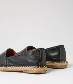 Cheap Midas Shoes Tellars Black Leather Flat Shoes