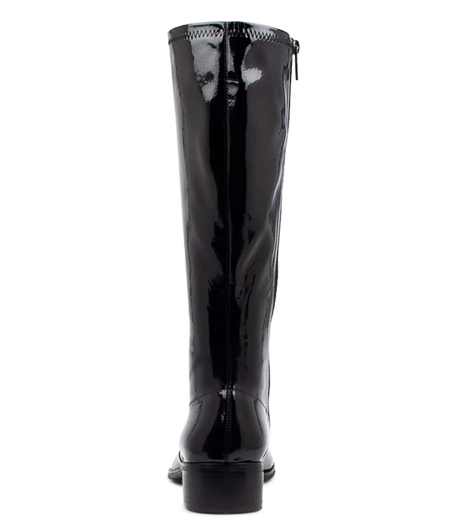 Discount Midas Shoes Tenley Black Stretch Patent Pu Knee High Boots