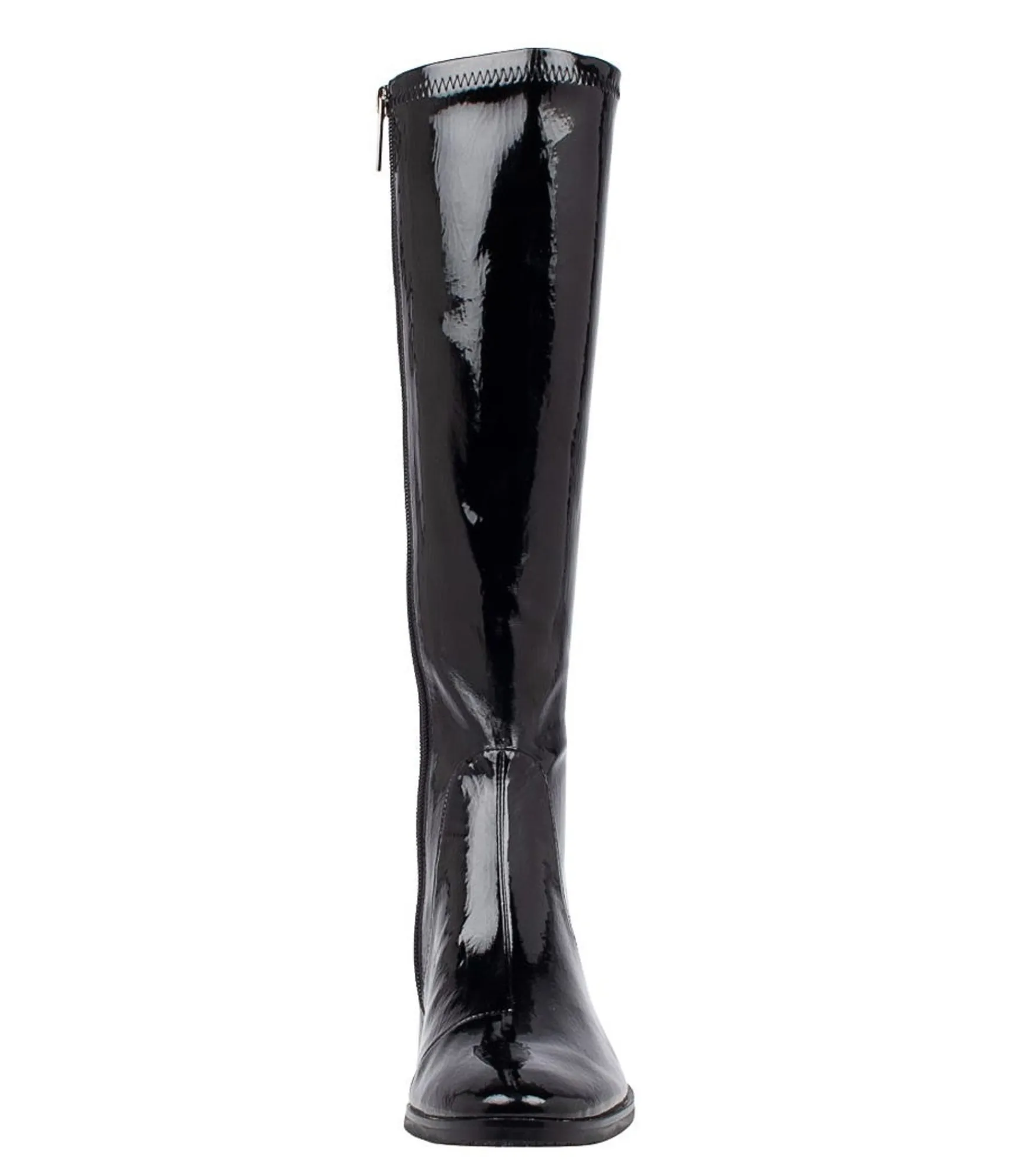 Discount Midas Shoes Tenley Black Stretch Patent Pu Knee High Boots