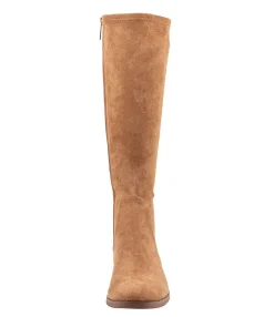 Best Sale Midas Shoes Tenley Camel Stretch Microsuede Knee High Boots