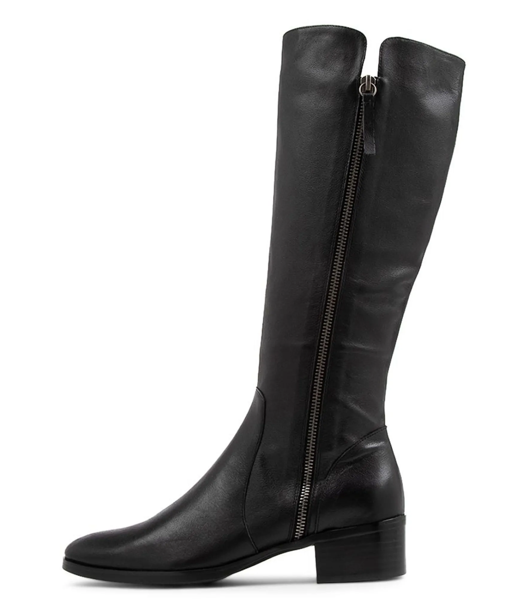 Best Midas Shoes Tieny Black Leather Knee High Boots