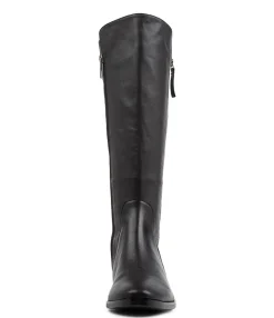 Best Midas Shoes Tieny Black Leather Knee High Boots