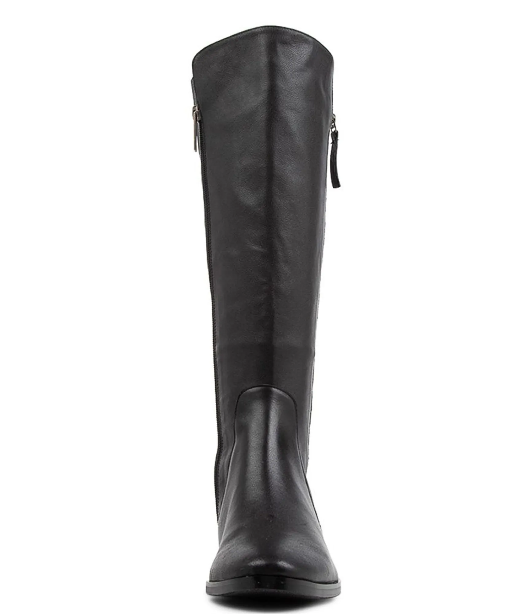 Best Midas Shoes Tieny Black Leather Knee High Boots