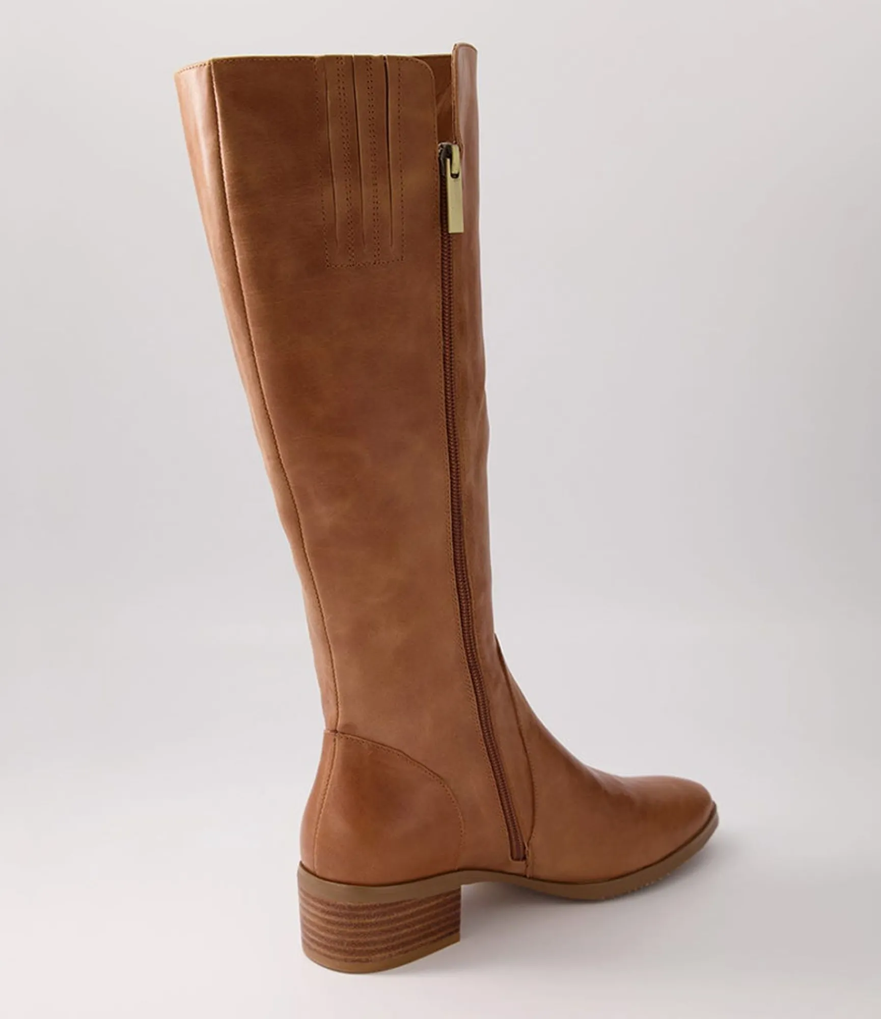 Best Sale Midas Shoes Tieny Dark Tan Leather Knee High Boots