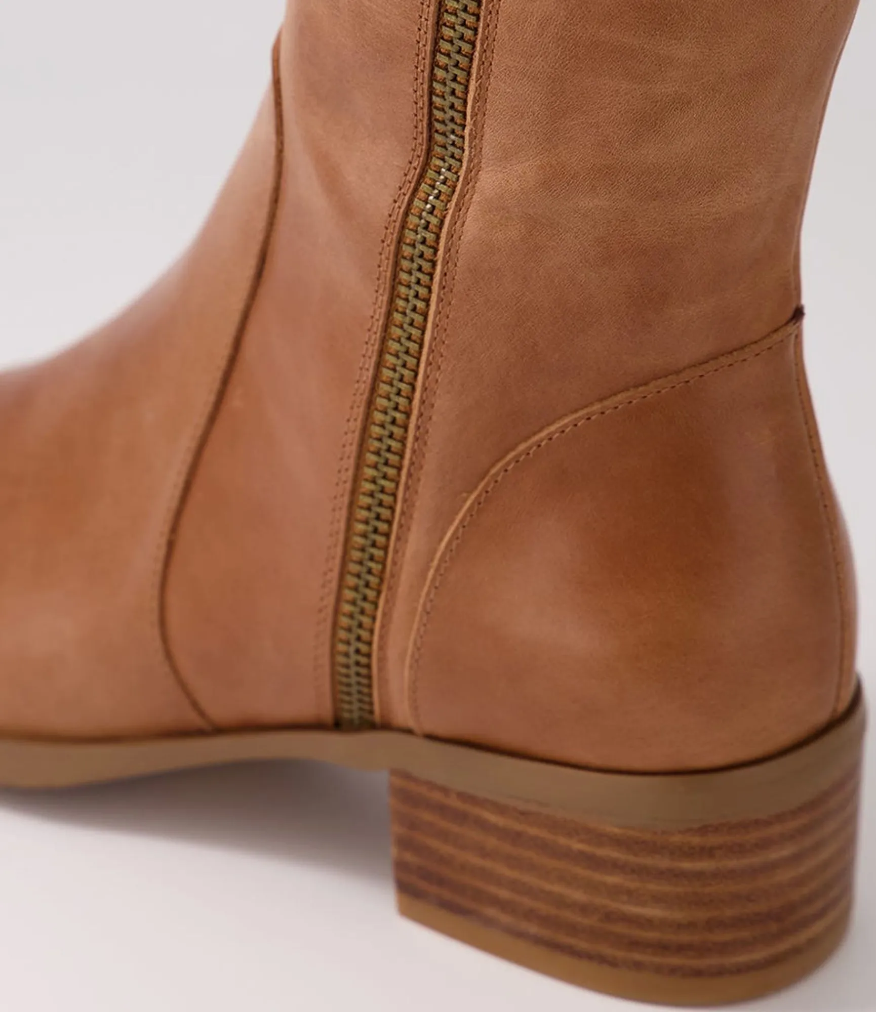 Best Sale Midas Shoes Tieny Dark Tan Leather Knee High Boots