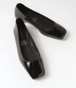Flash Sale Midas Shoes Tinker Black Patent Leather Ballet Flats