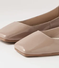 Best Midas Shoes Tinker Dark Nude Patent Leather Ballet Flats