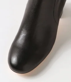 Best Sale Midas Shoes Tolene Black Leather Knee High Boots