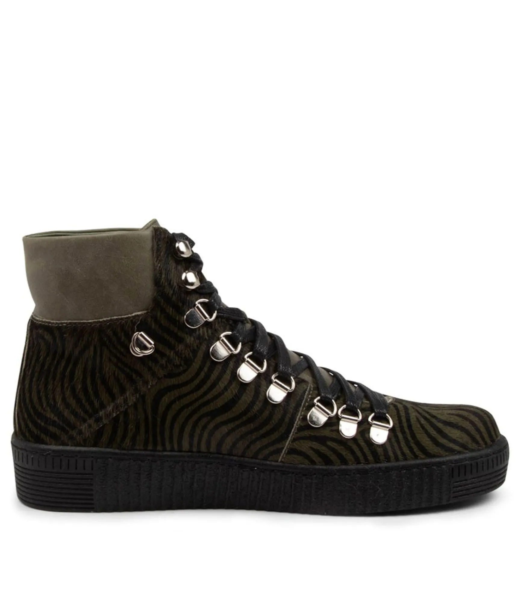 Cheap Midas Shoes Tonlee Khaki Zebra-Army