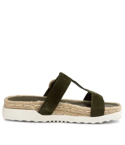 Clearance Midas Shoes Trixi Olive Suede