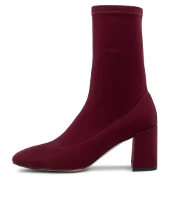 Clearance Midas Shoes Trusted Mulberry Stretch Fabric Ankle Boots