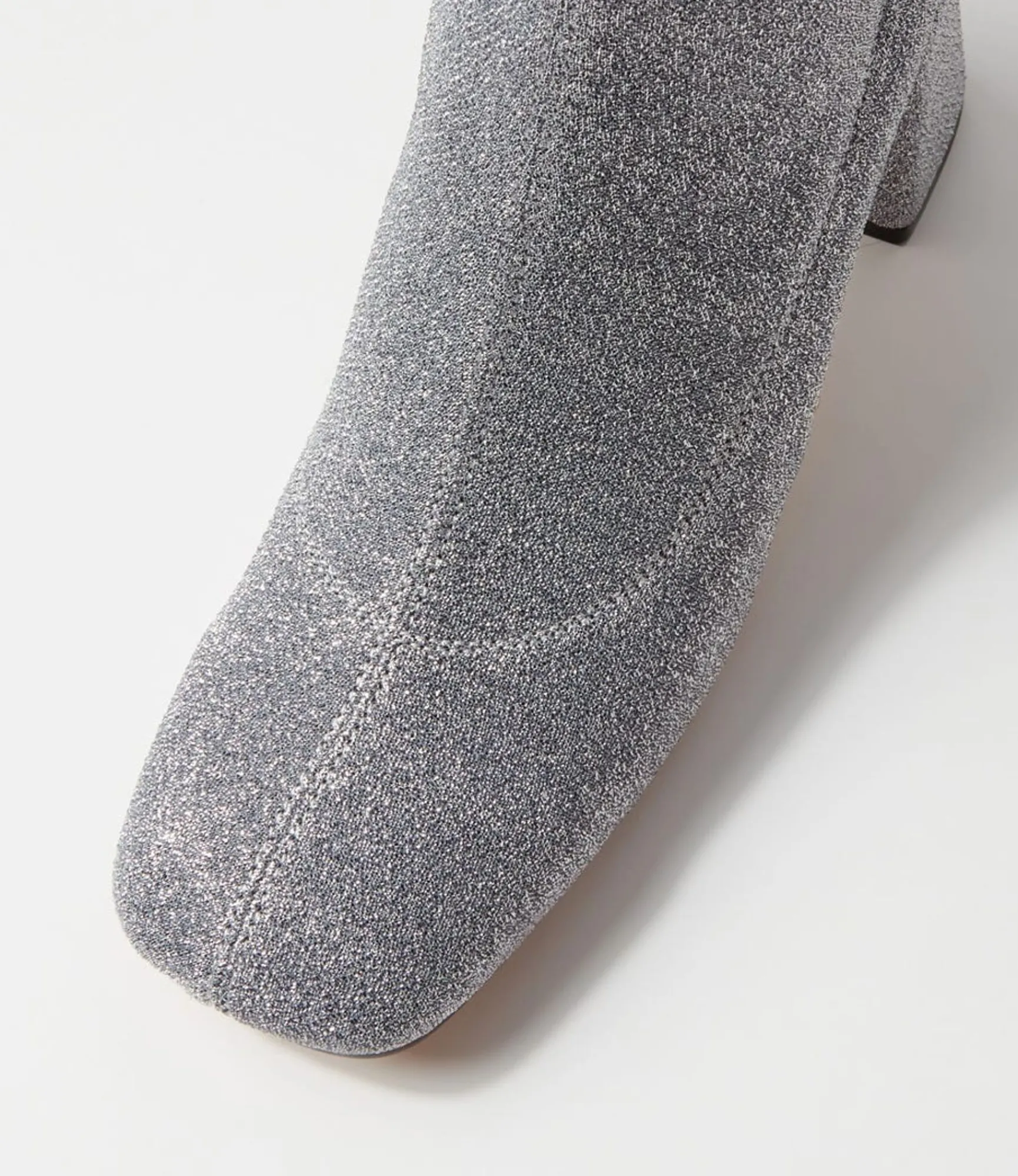 Cheap Midas Shoes Trusted Silver Glitter Stretch Fabric Ankle Boots