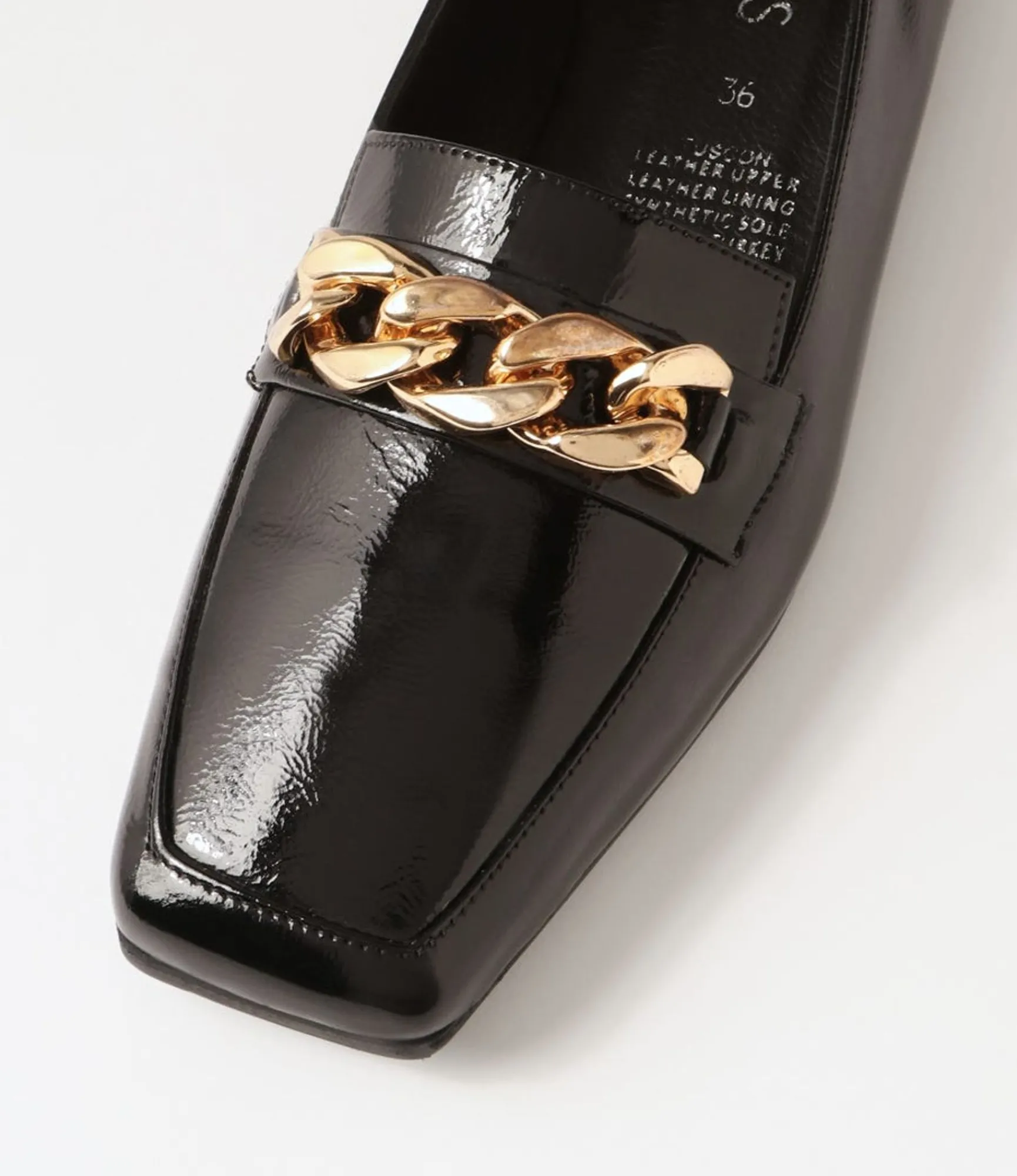 Cheap Midas Shoes Tuscon Black Patent Leather Loafers