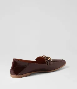 Flash Sale Midas Shoes Tuscon Burgundy Patent Leather Loafers