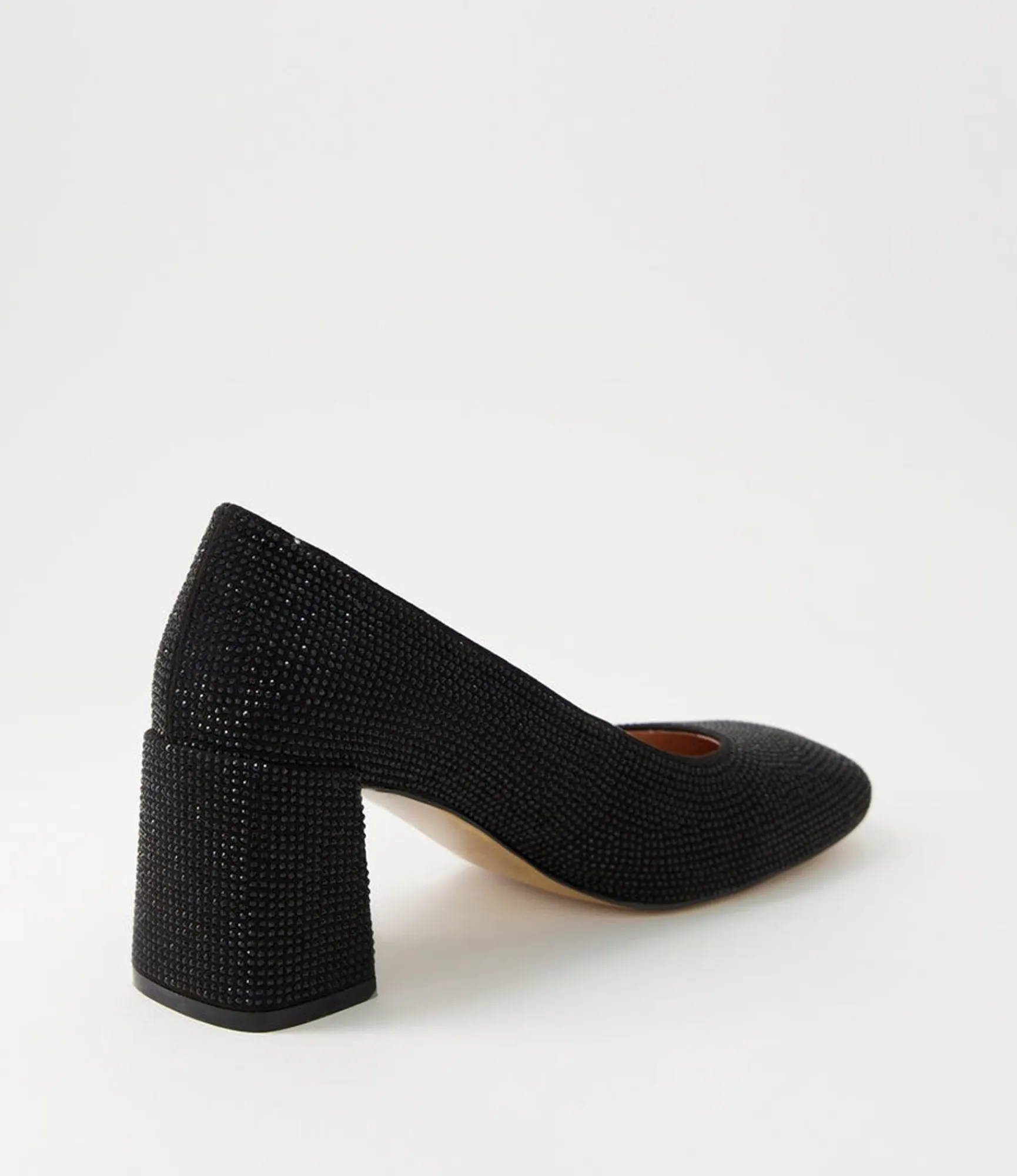 Hot Midas Shoes Twinkles Black Jewels Heels