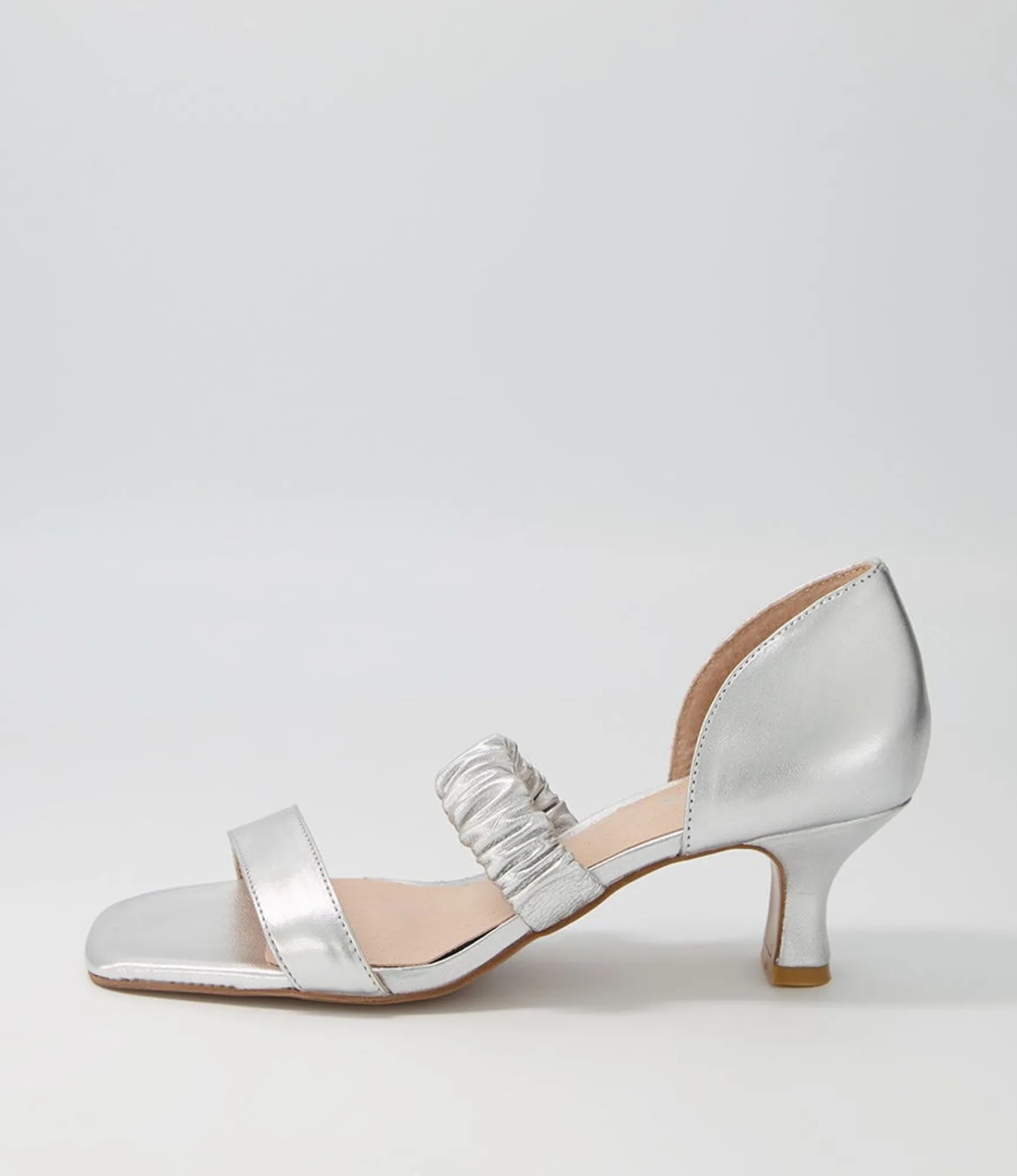 Cheap Midas Shoes Ubet Silver Leather Sandals