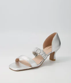 Cheap Midas Shoes Ubet Silver Leather Sandals