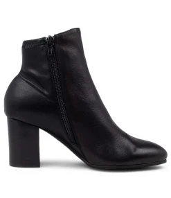 Cheap Midas Shoes Uluv Black Stretch Leather Ankle Boots Bh