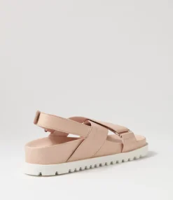 Hot Midas Shoes Umar Nude White Leather Sandals
