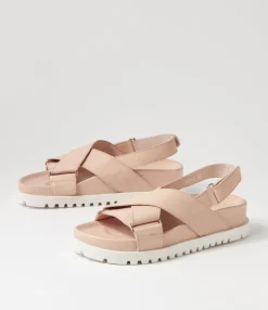 Hot Midas Shoes Umar Nude White Leather Sandals