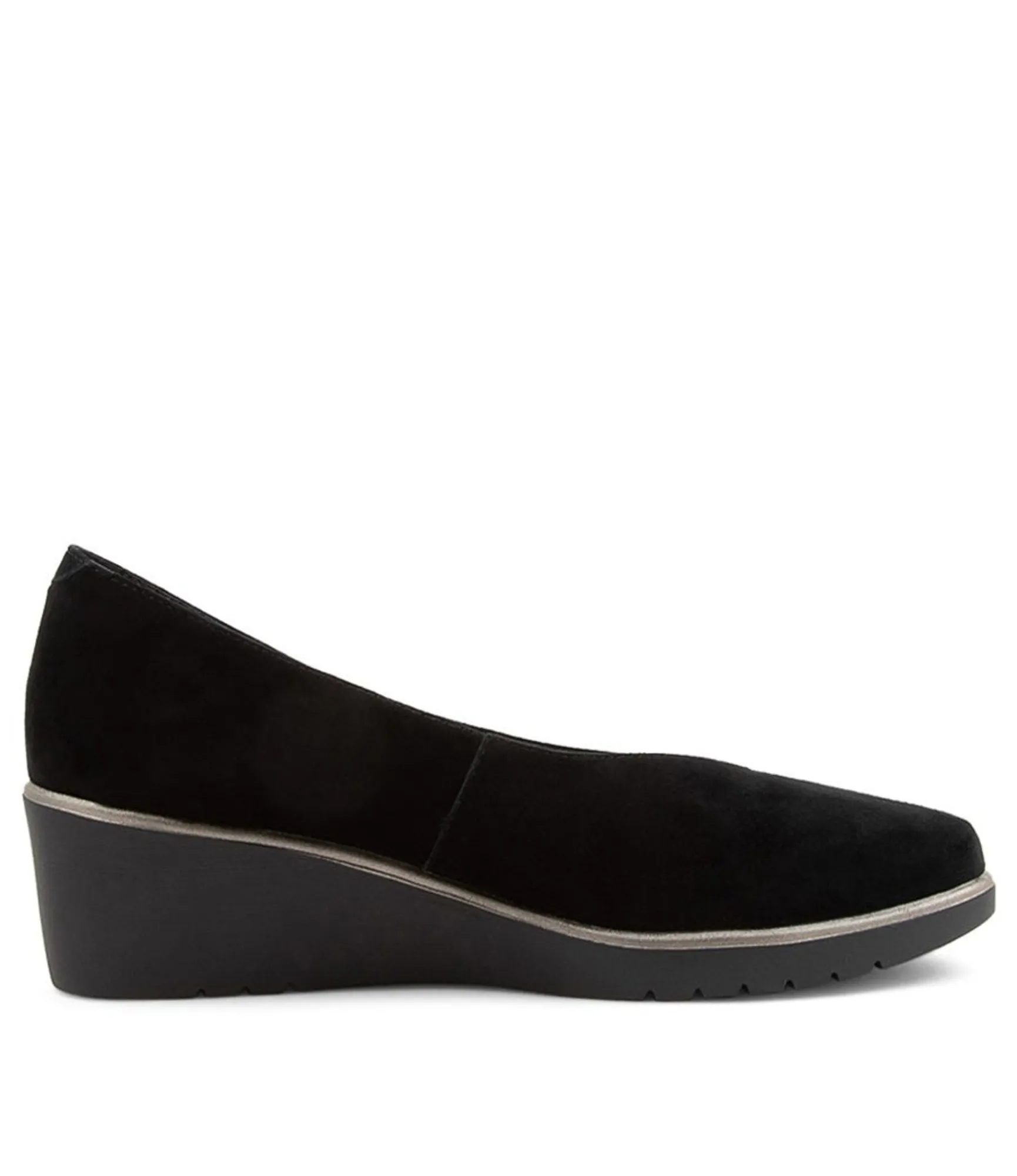 Store Midas Shoes Umer Black Suede Wedges