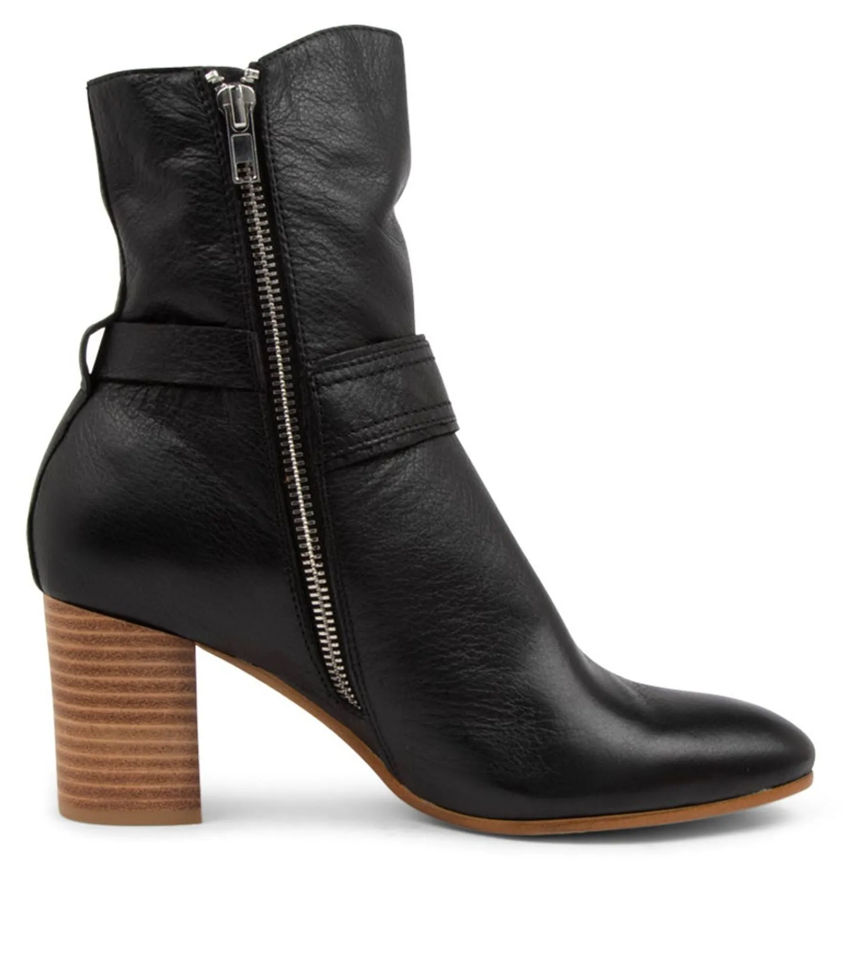 New Midas Shoes Umight Black-Natural Heel