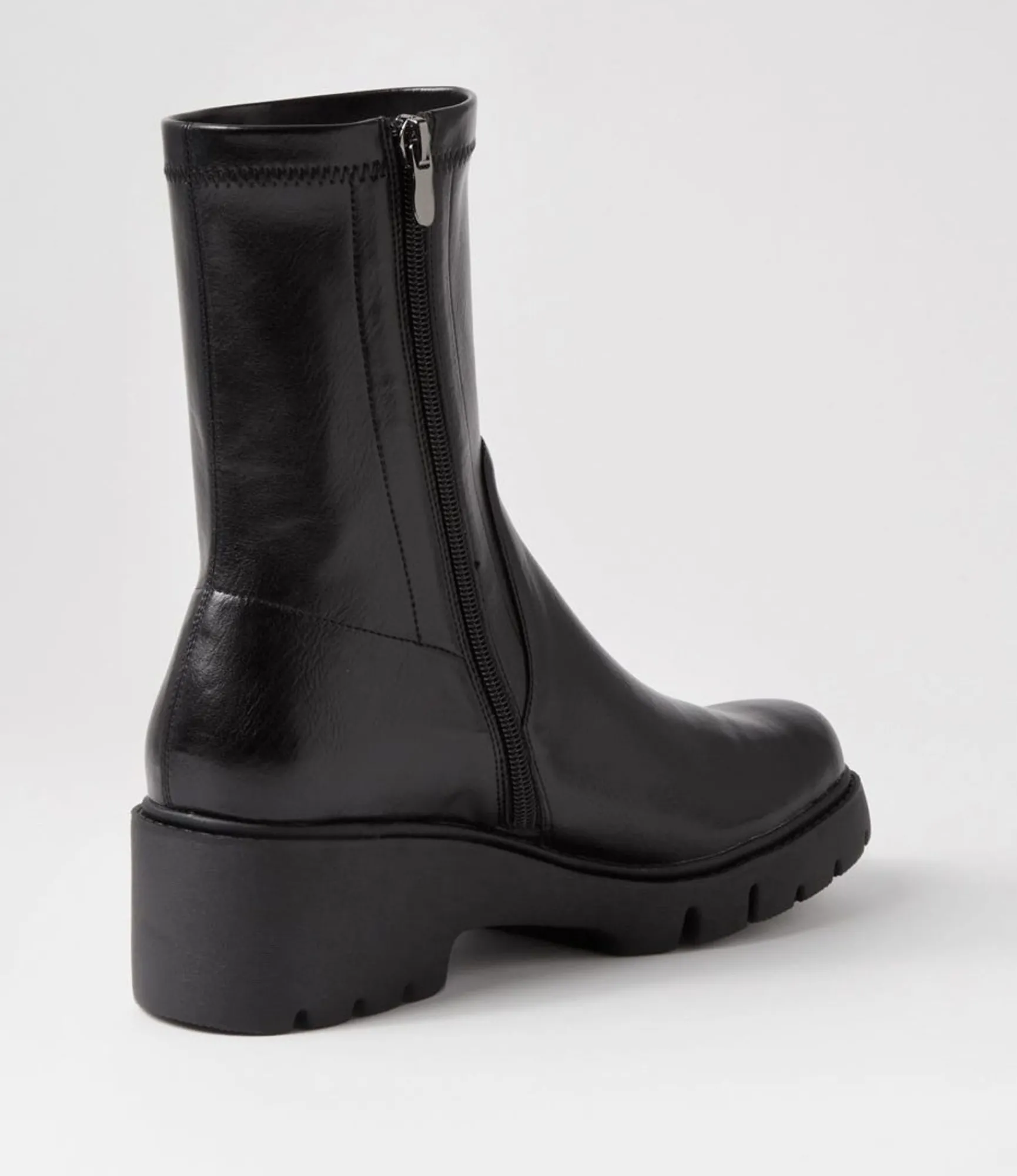 Best Midas Shoes Uner Black Stretch Ankle Boots