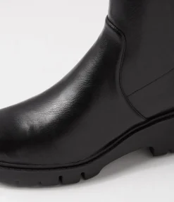 Best Midas Shoes Uner Black Stretch Ankle Boots