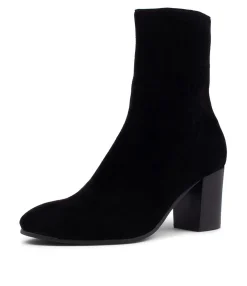 Shop Midas Shoes Unite Black Suede Ankle Boots Bh