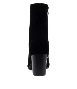 Shop Midas Shoes Unite Black Suede Ankle Boots Bh