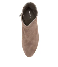 Flash Sale Midas Shoes Unite Light Taupe Suede Ankle Boots