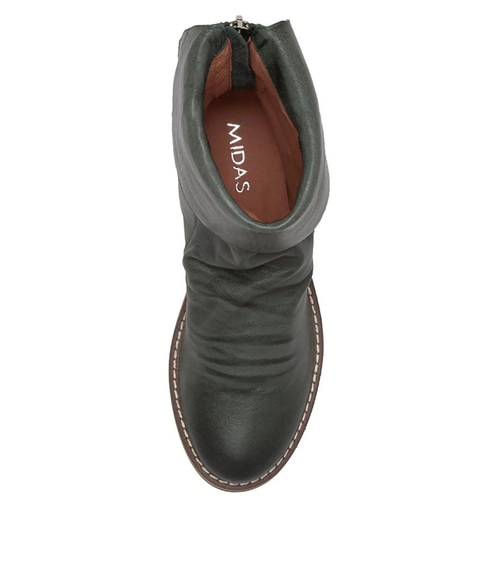 Cheap Midas Shoes Unsee Forest Leather Ankle Boots
