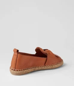 Hot Midas Shoes Uselv Tan Leather Espadrilles
