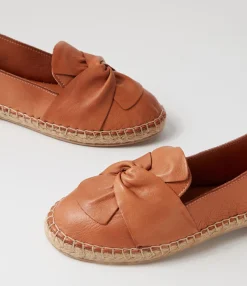 Hot Midas Shoes Uselv Tan Leather Espadrilles