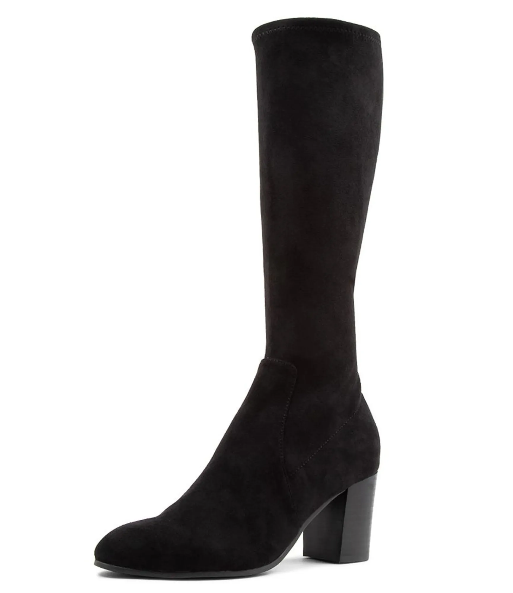New Midas Shoes Usher Black Stretch Knee High Boots Bh