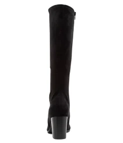 New Midas Shoes Usher Black Stretch Knee High Boots Bh